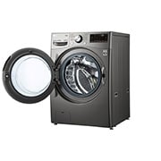 Lavadora LG WD16EG2S6 puerta abierta vista derecha.