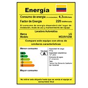 LG Lava-Secadora Carga Frontal Victor 2 VCM Tipo Acero Inox (20kg/44lbs), WD20VV2S6