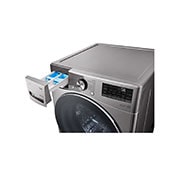 Lavadora LG WD20VV2S6R, tanque de jabón abierto