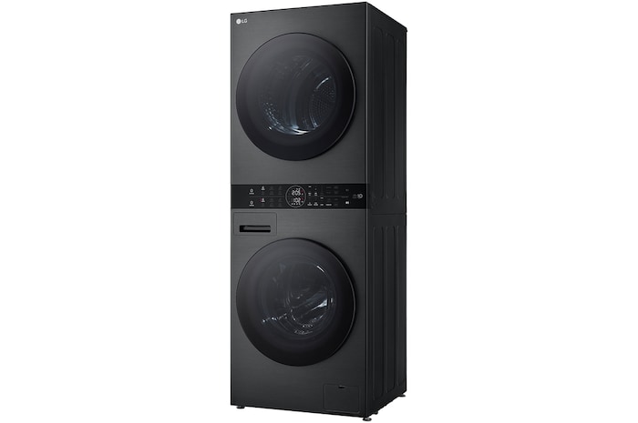 Vista de perfil frontal Centro de Lavado Washtower LG WK14BS6R