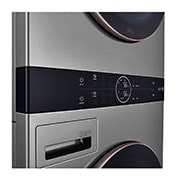 LG WashTower Lavadora (22kg/48lbs) & Secadora (22kg/48lbs) , ThinQ,con Inteligencia Artificial AI DD, Control Central, Color Silver tipo Acero Inox, WK22VS6P