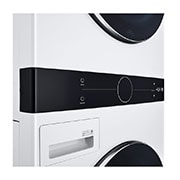 LG WashTower Lavadora (22kg/48lbs) & Secadora (22kg/48lbs) con Inteligencia Artificial AI DD, Control Central, Color Blanco, WK22WS6