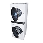 LG WashTower Lavadora (22kg/48lbs) & Secadora (22kg/48lbs) con Inteligencia Artificial AI DD, Control Central, Color Blanco, WK22WS6