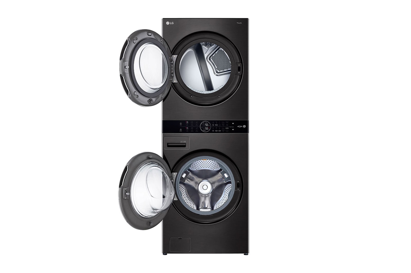 LG WashTower - Lavadora 25Kg & secado 22Kg - AI - color Negro, WK25BS6