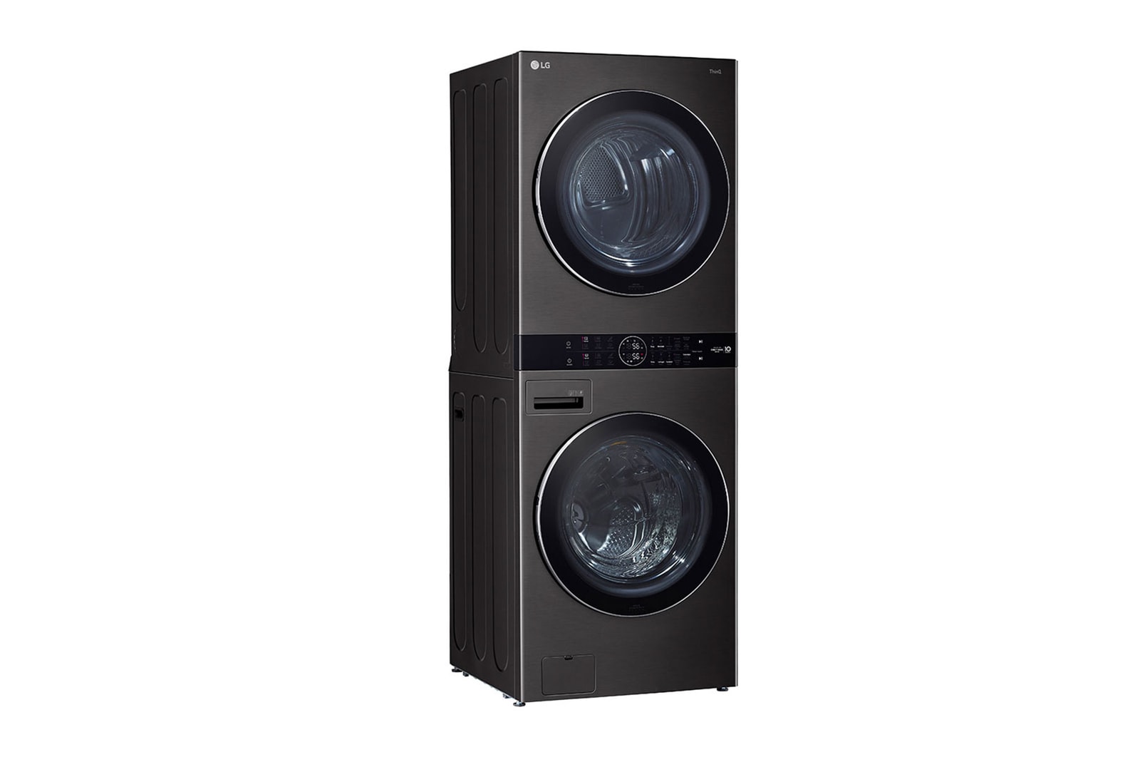 LG WashTower - Lavadora 25Kg & secado 22Kg - AI - color Negro, WK25BS6