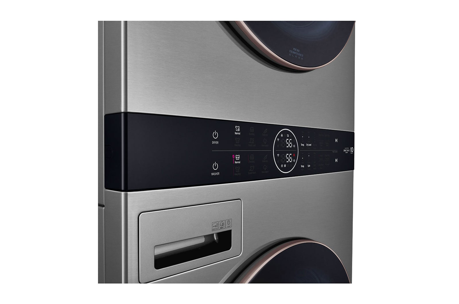 LG WashTower (25kg/55lbs) & Secadora (22kg/48lbs) AIDD, Color Silver, WK25VS6