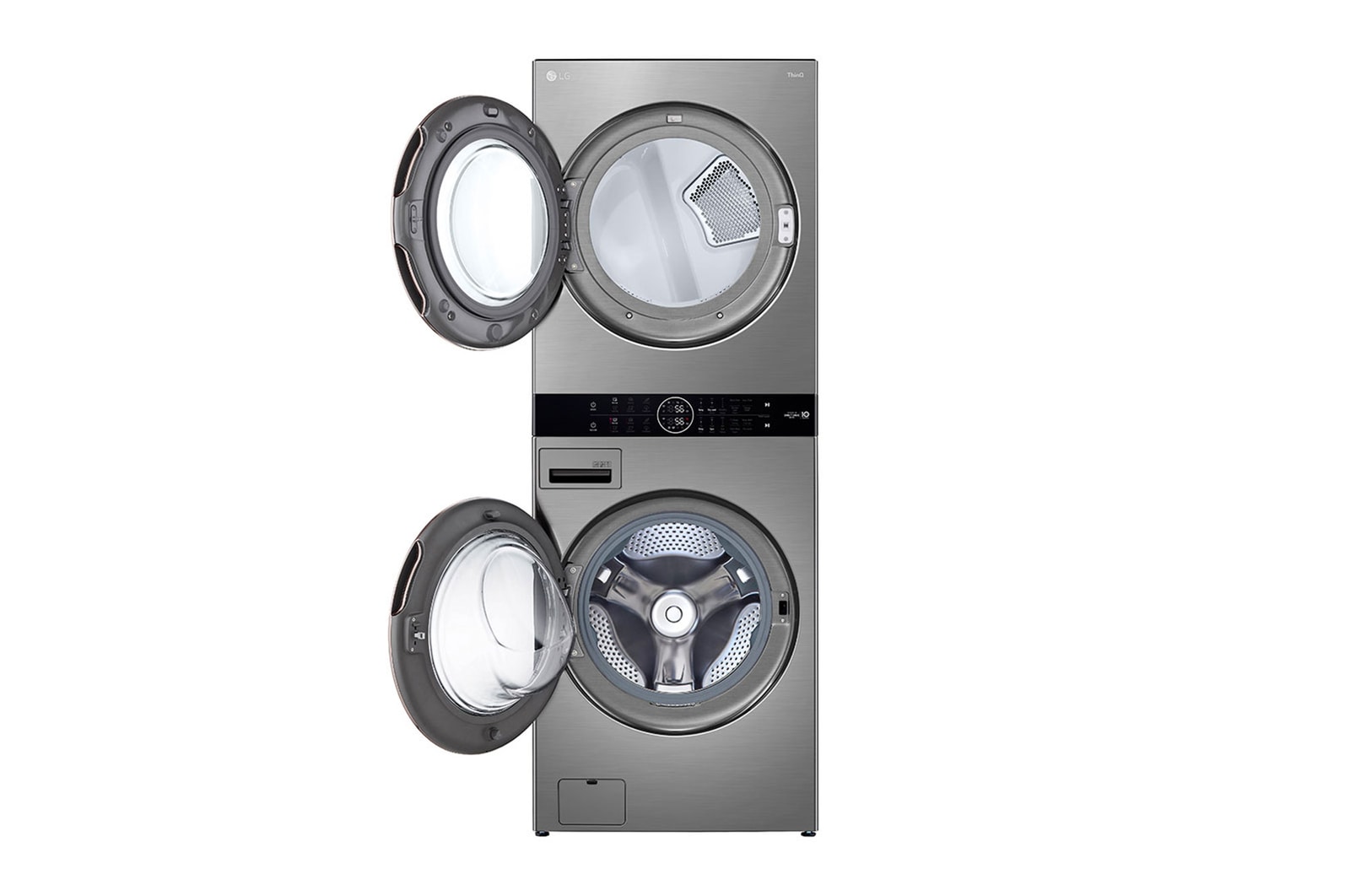 LG WashTower (25kg/55lbs) & Secadora (22kg/48lbs) AIDD, Color Silver, WK25VS6