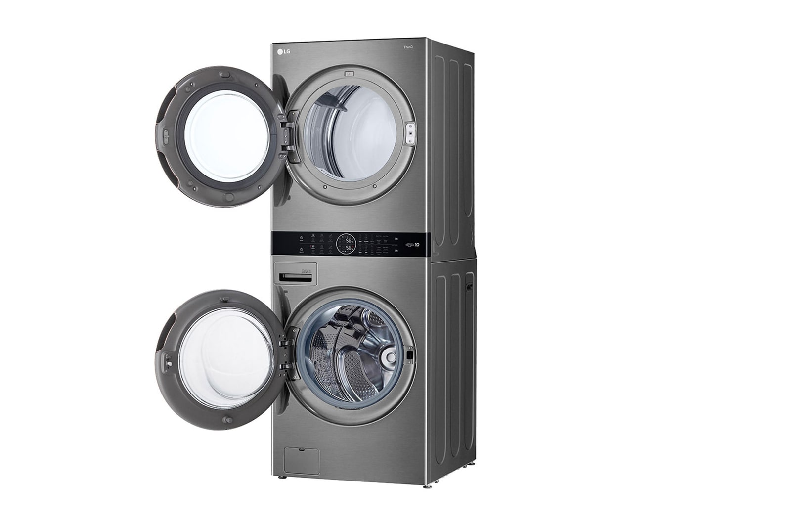 LG WashTower (25kg/55lbs) & Secadora (22kg/48lbs) AIDD, Color Silver, WK25VS6