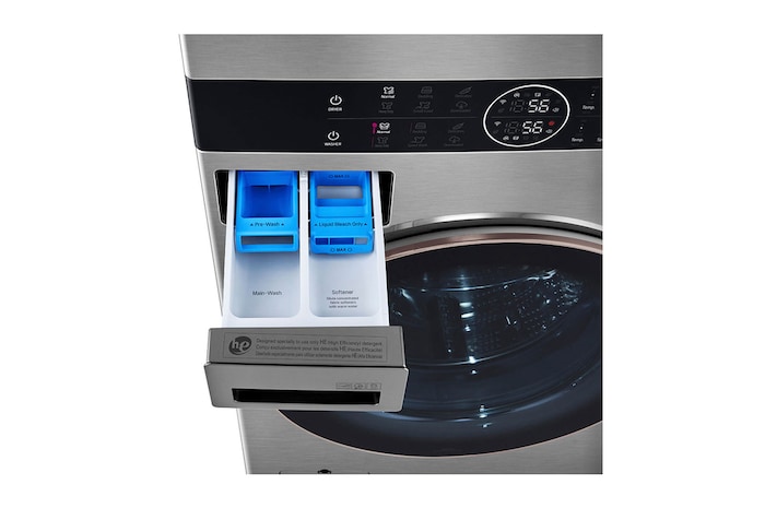 LG Washtower™ LG 25Kg/22Kg Plata AIDD™ TurboWash360™ Steam™ , WK25VS6