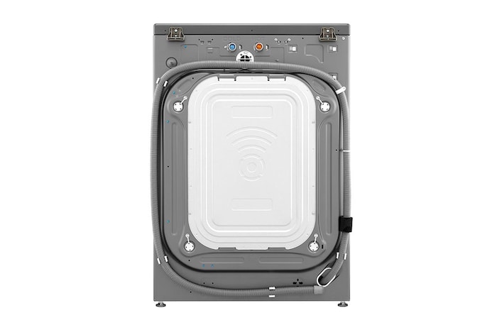 Lavadora LG wm20vv26w, vista trasera.