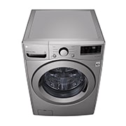 Lavadora LG wm20vv26w, vista frontal desde arriba.