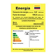 LG Lavadora Carga Frontal 22kg/48lbs  Victor 2Black Steel, WM22BV2S6BR