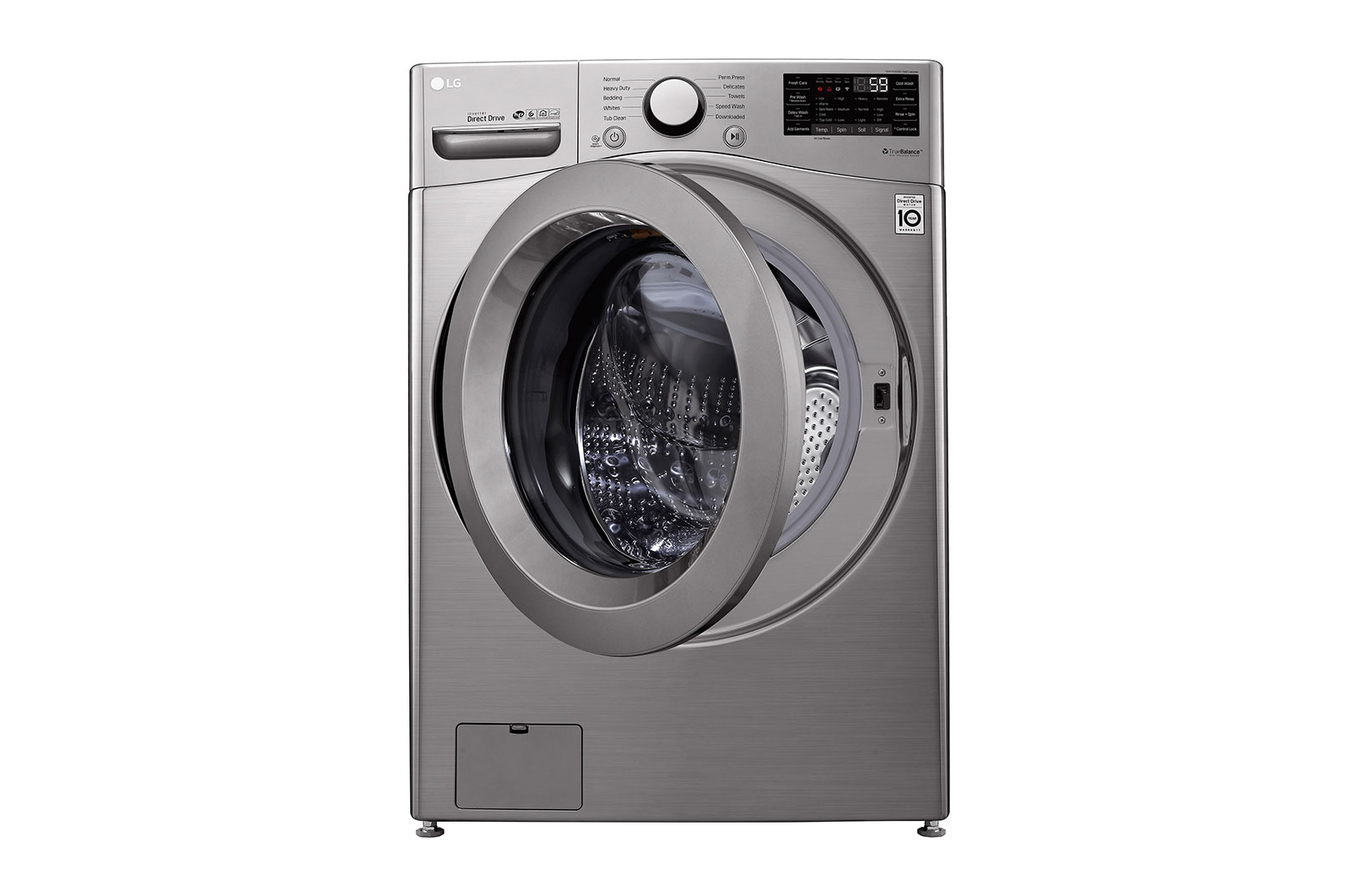 LG Lavadora Carga Frontal, 48lbs/22kg, 6MotionDD, Color VCM Tipo Acero Inox, WM22VV26