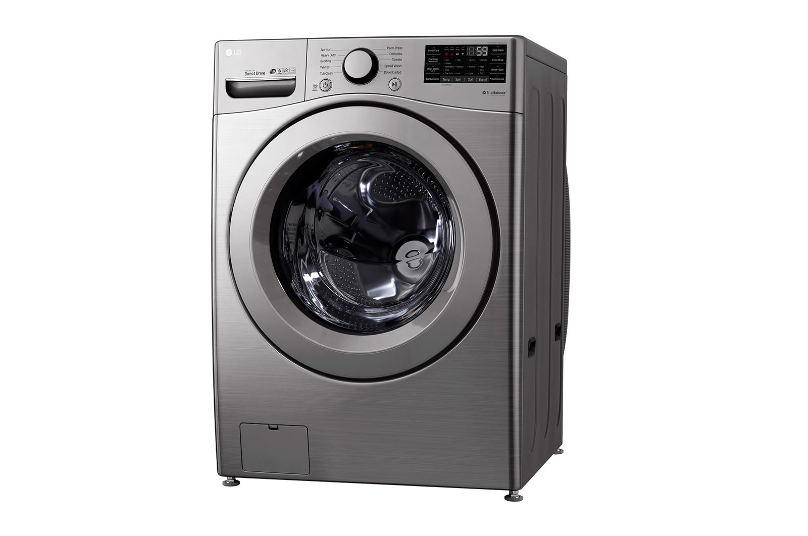 LG Lavadora Carga Frontal, 48lbs/22kg, 6MotionDD, Color VCM Tipo Acero Inox, WM22VV26
