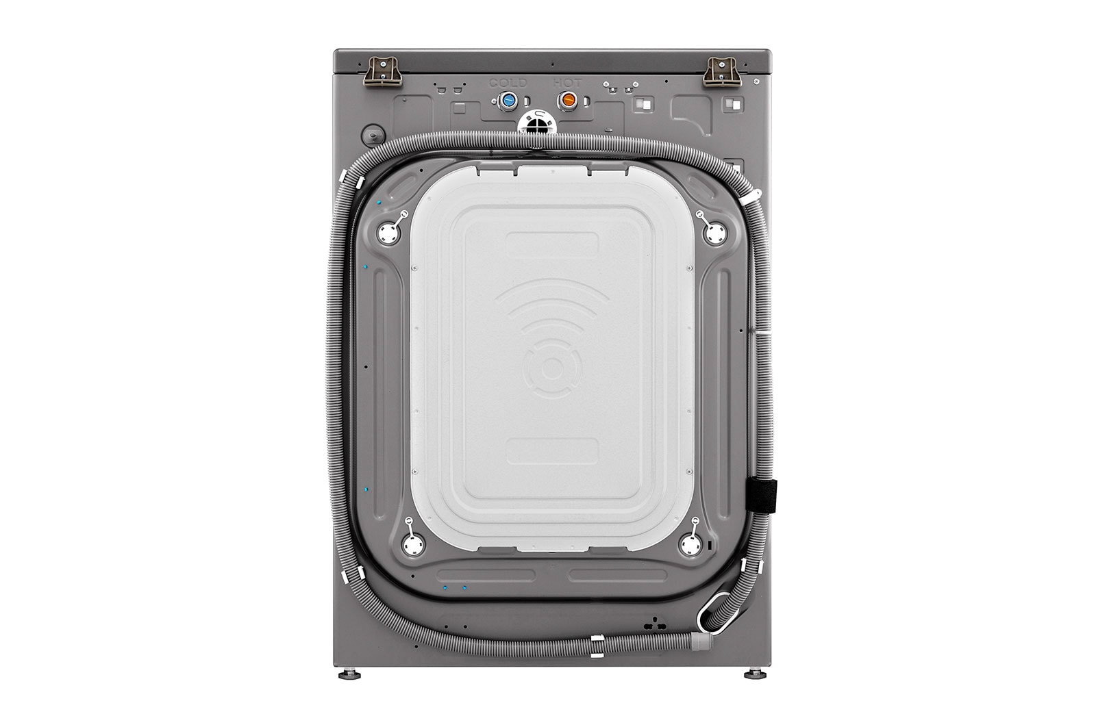 LG Lavadora Carga Frontal, 48lbs/22kg, 6MotionDD, Color VCM Tipo Acero Inox, WM22VV26
