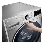 LG Lavadora Carga Frontal 22kg/48lbs  Victor 2 / VCM Tipo Acero Inox, ThinQ., WM22VV2S6BR