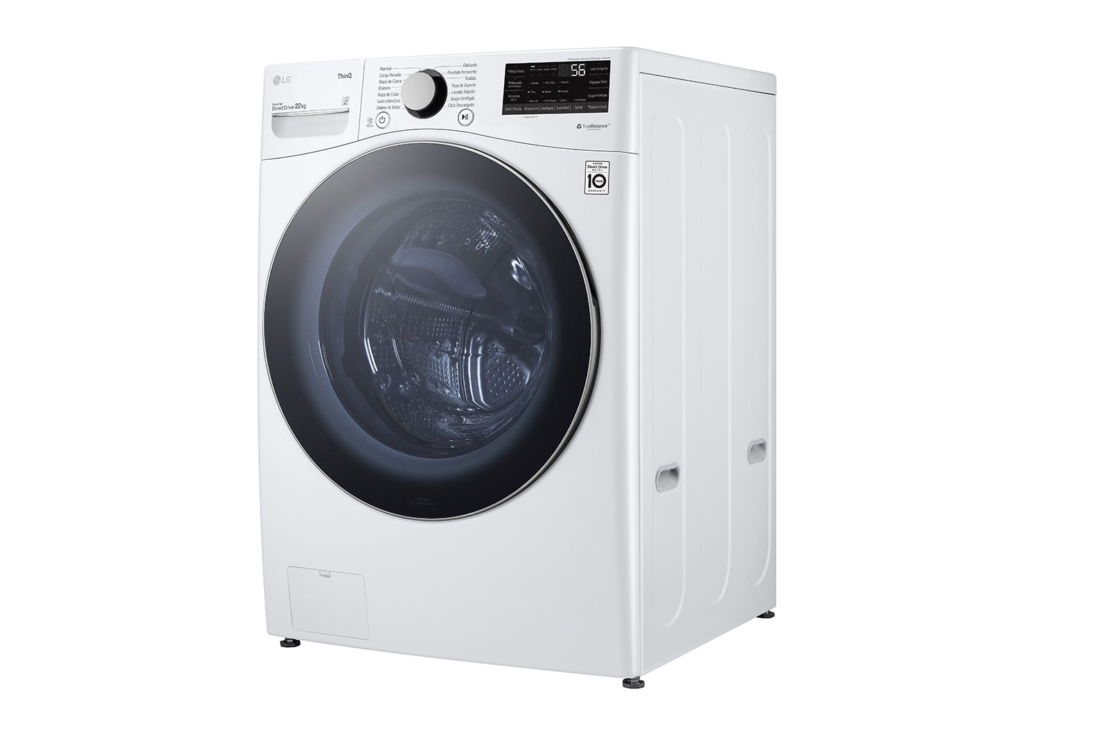 LG Lavadora Carga Frontal, 48lbs/22kg, 6MotionDD, ThinQ, Color Blanco, WM22WV26SR