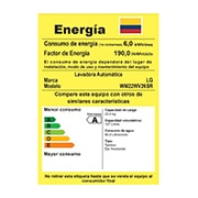LG Lavadora Carga Frontal, 48lbs/22kg, 6MotionDD, ThinQ, Color Blanco, WM22WV26SR