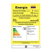 LG Lavadora Carga Frontal - 25kg/55lbs - AIDD - Negro - WM25BV2S6BR, WM25BV2S6BR