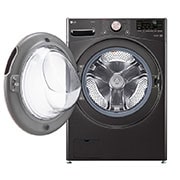 LG Lavadora Carga Frontal - 25kg/55lbs - AIDD - Negro - WM25BV2S6BR, WM25BV2S6BR