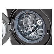 LG Lavadora Carga Frontal - 25kg/55lbs - AIDD - Negro - WM25BV2S6BR, WM25BV2S6BR