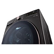 LG Lavadora Carga Frontal - 25kg/55lbs - AIDD - Negro - WM25BV2S6BR, WM25BV2S6BR