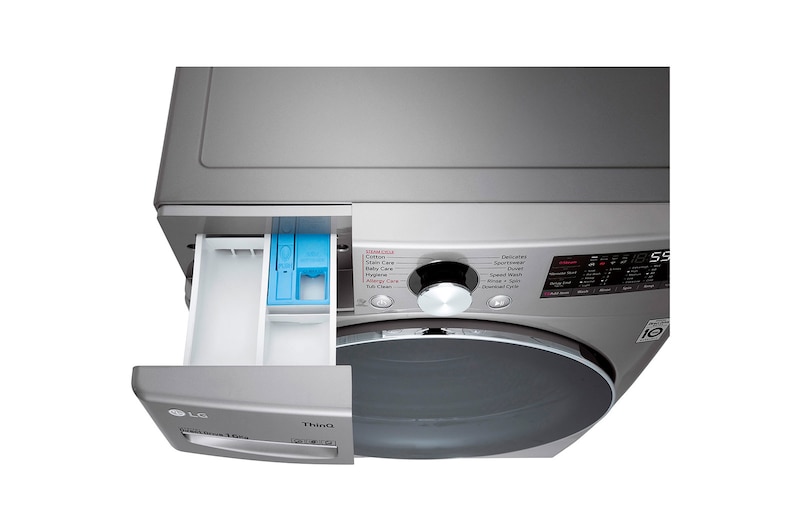 LG Lavadora Carga Frontal (16kg/35lbs) con Tecnología AI DD™ & TurboWash™ Color Silver, WO16EG2S6