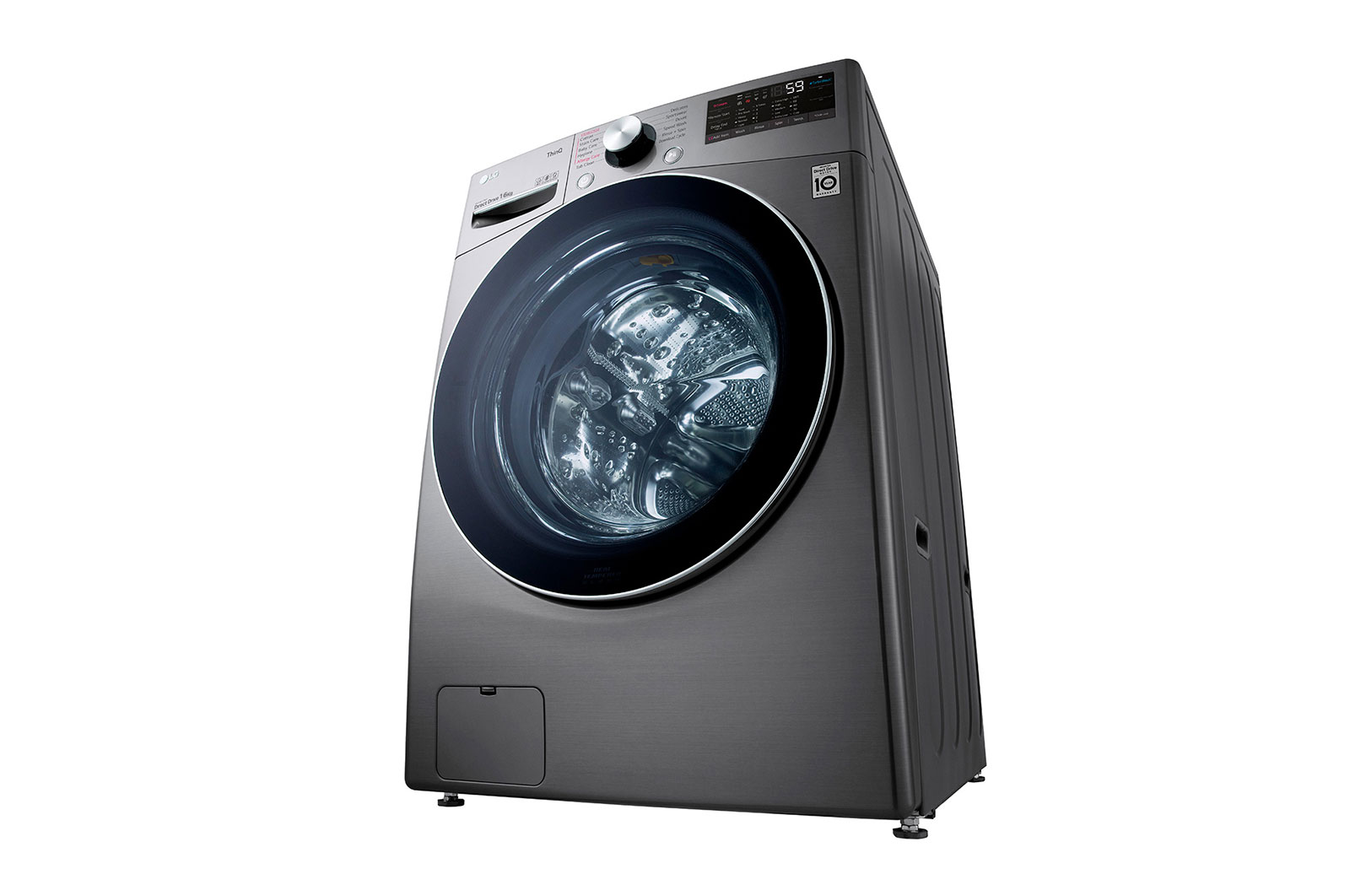 LG Lavadora Carga Frontal (16kg/35lbs) con Tecnología AI DD™ & TurboWash™ Color Silver, WO16EG2S6