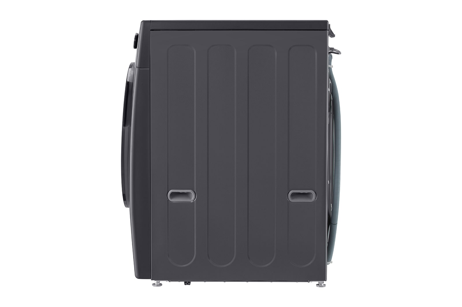 Lavadora LG wo16mg2s6p, vista lateral completa.