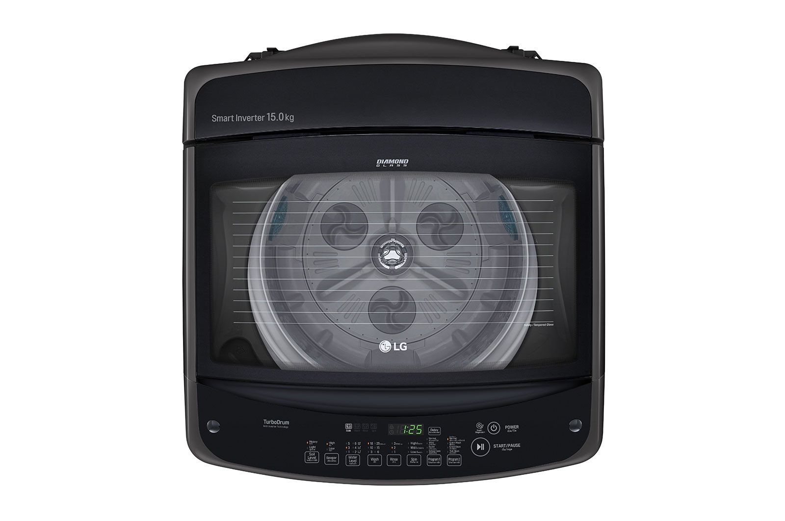 LG Lavadora Motor Smart Inverter 13Kg, Smart Motion+Turbo Drum™, Pre-lavado+Normal, Carga Superior, WT13BSBP