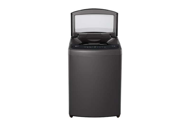 Vista frontal con tapa levantada Vista frontal Lavadora Carga Superior LG WT16MVTB