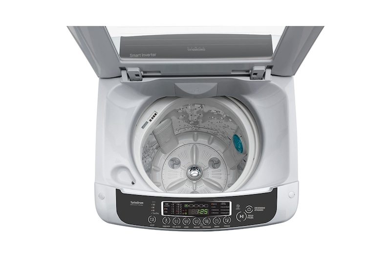LG Lavadora LG Motor Smart Inverter, Smart Motion+Turbo Drum®, Pre-lavado+Normal, Carga Superior, 40lbs/18kg, color Gris, WT18DPB