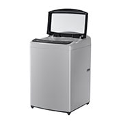 Lavadora LG WT18DV6, vista frontal izquierda con puerta abierta.