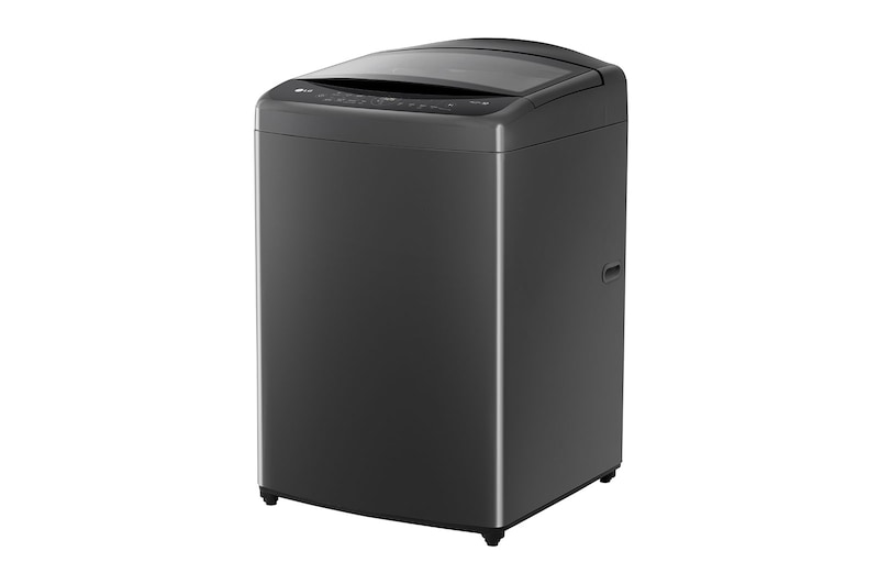 Lavadora LG WT18MV6, vista frontal izquierda.