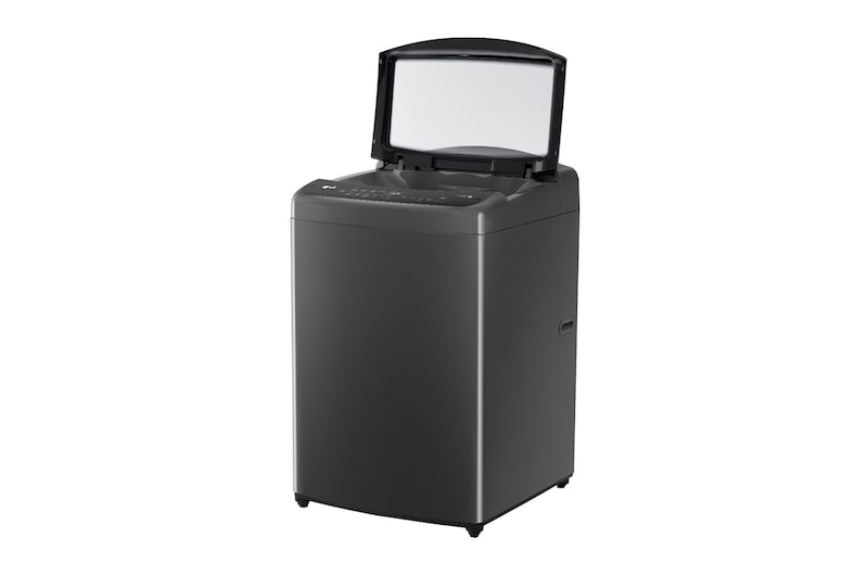 Lavadora LG WT18MV6, izquierda con puerta abierta.