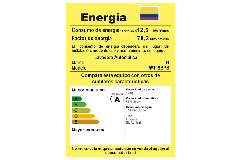 LG Lavadora carga superior 19kg /41lbs -Smart Motion -Negro claro-WT19BPB, WT19BPB