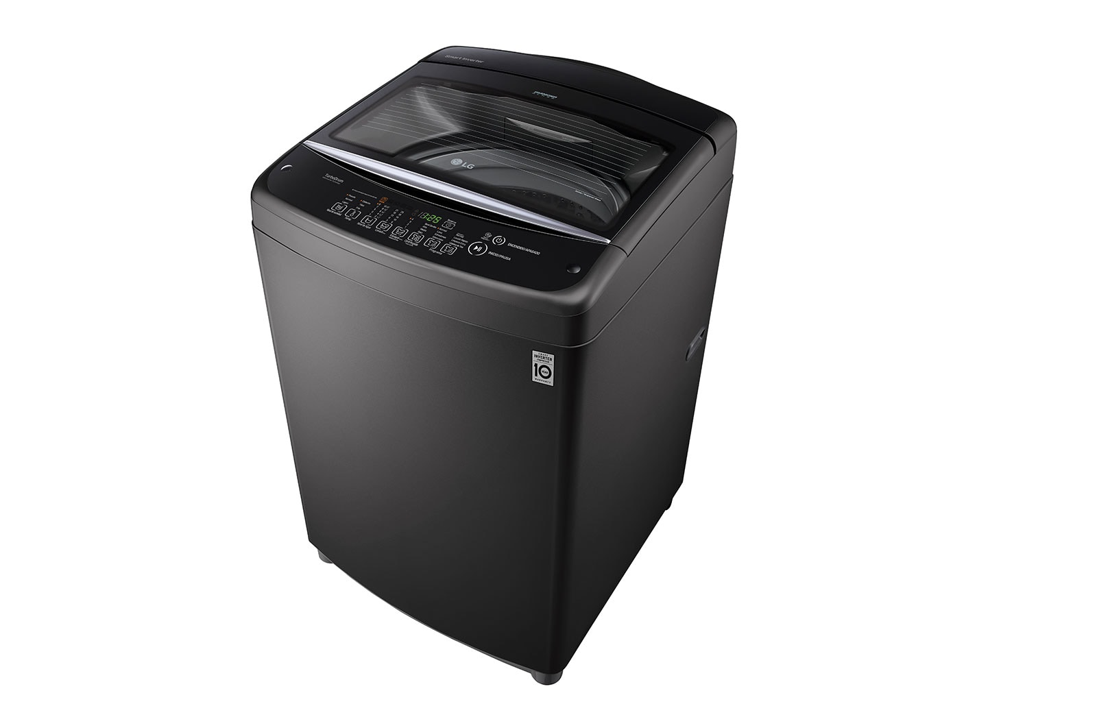 LG Lavadora LG Motor Smart Inverter, Smart Motion+Turbo Drum®, Pre-lavado+Normal, Carga Superior, 42lbs/19kg, color Negro, WT19BSB