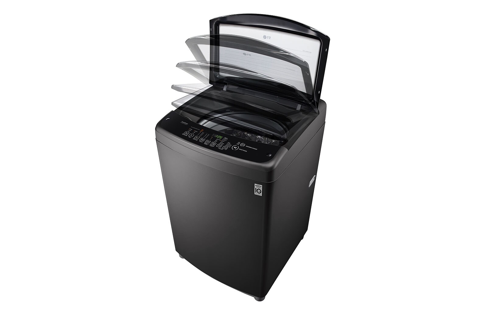 LG Lavadora LG Motor Smart Inverter, Smart Motion+Turbo Drum®, Pre-lavado+Normal, Carga Superior, 42lbs/19kg, color Negro, WT19BSB