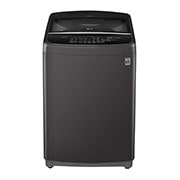Vista frontal de Lavadora LG Motor Smart Inverter, Smart Motion&#43;Turbo Drum®, Pre-lavado&#43;Normal, Carga Superior, 42lbs/19kg, color Negro WT19BSB