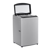 Lavadora LG WT19DV6, derecha con puerta abierta.