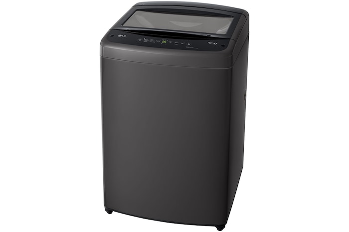 Vista frontal  de perfil Lavadora Carga Superior LG WT19MVTB