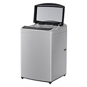 Lavadora LG wt21dv6, vista frontal derecha con puerta abierta.