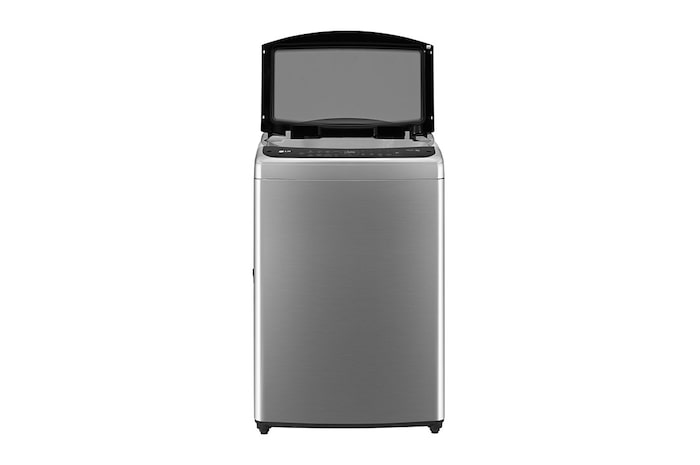 Lavadora LG WT21VV6 vista frontal con puerta abierta.