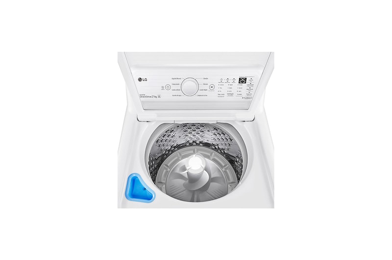 LG Lavadora LG Carga Superior con Agitador Inverter DD con 6 Motion DD 21 Kg - Blanco, WT21WT6HKA