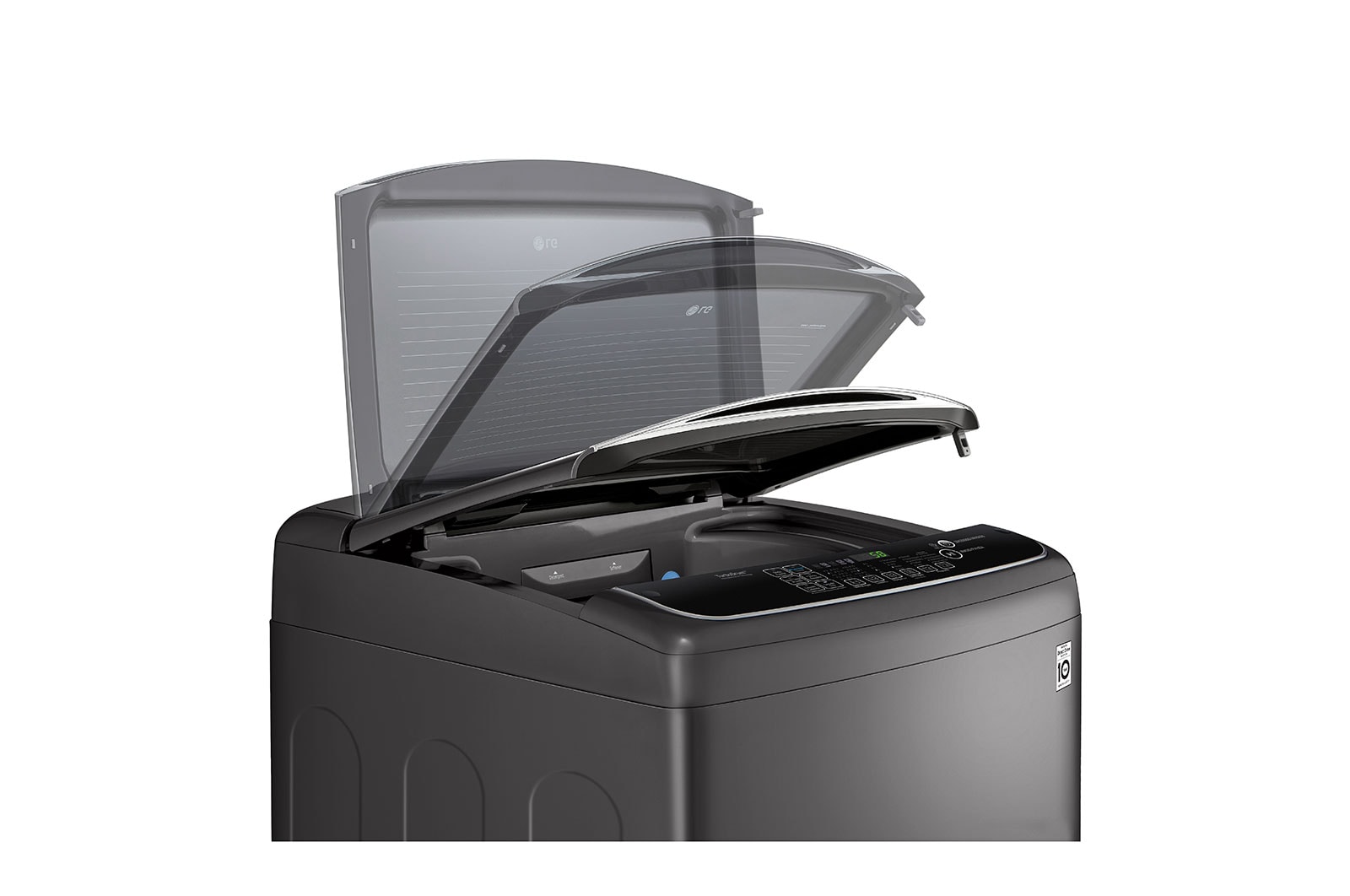 LG Lavadora Carga Superior HEDD 22kg Carga Superior, Color Negro, Tecnología TurboWash 3D, WT22BS6HP