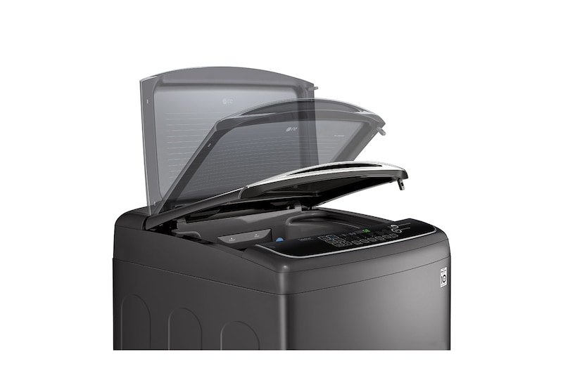 LG Lavadora Carga Superior HEDD 22kg Carga Superior, Color Negro, Tecnología TurboWash 3D, WT22BS6HP