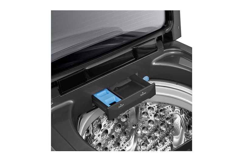 LG Lavadora Carga Superior HEDD 22kg Carga Superior, Color Negro, Tecnología TurboWash 3D, WT22BS6HP