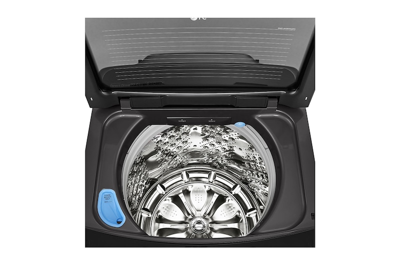 LG Lavadora Carga Superior HEDD 22kg Carga Superior, Color Negro, Tecnología TurboWash 3D, WT22BS6HP