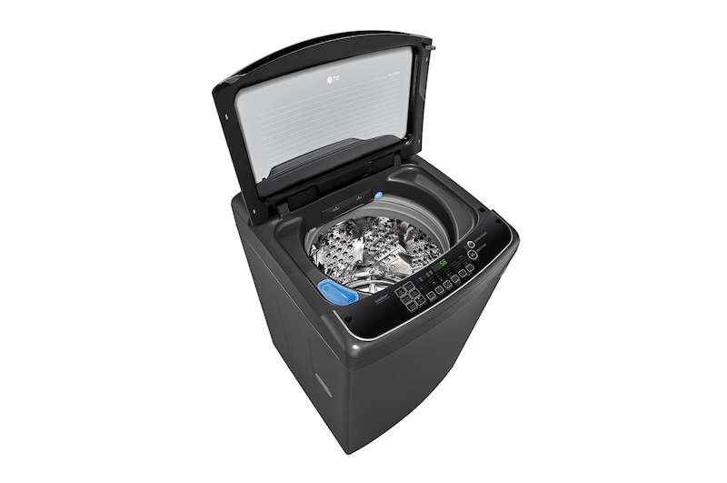 LG Lavadora Carga Superior HEDD 22kg Carga Superior, Color Negro, Tecnología TurboWash 3D, WT22BS6HP