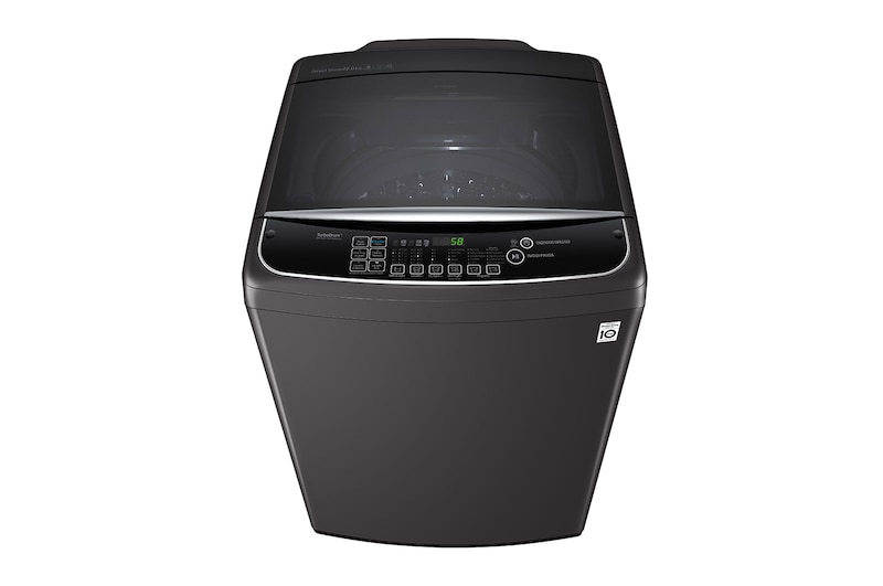 LG Lavadora Carga Superior HEDD 22kg Carga Superior, Color Negro, Tecnología TurboWash 3D, WT22BS6HP